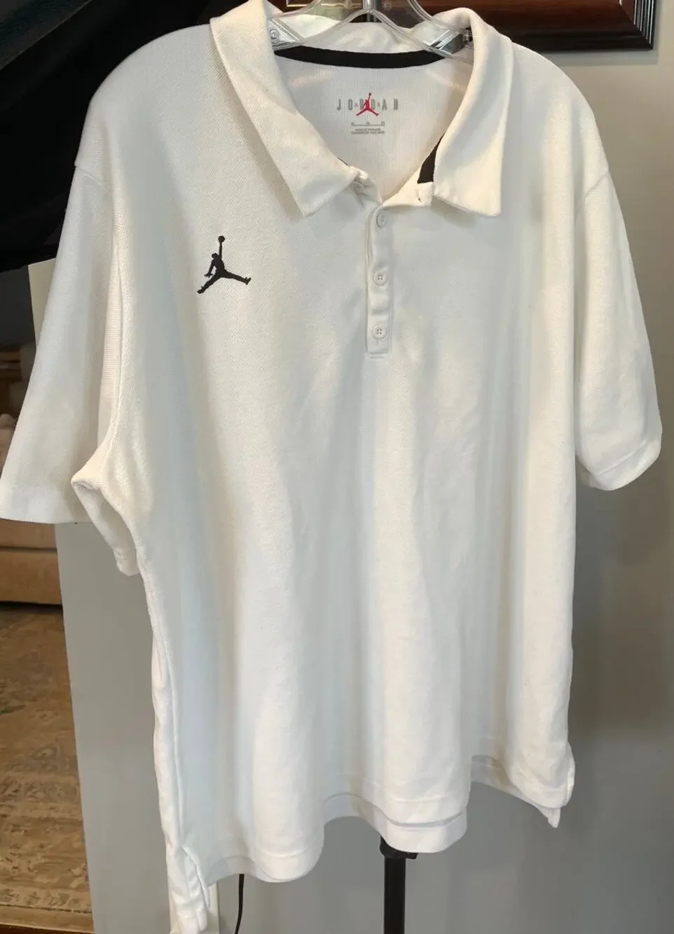 Rare Jordan Golf x Jayson Tatum Foundation Polo Shirt White XL - Excellent